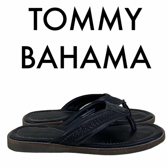 Tommy Bahama Other - TOMMY BAHAMA MEN’S BLACK LEATHER SANDALS SIZE 11